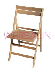 Krzesło MARIUSZ  solidne-wzmocnione składane drewniane w kolorze BUK