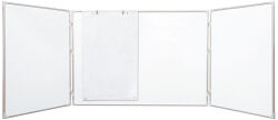 TABLICA ROZKŁADANA biała lakierowana suchościer. magnet. 170/340x100 cm