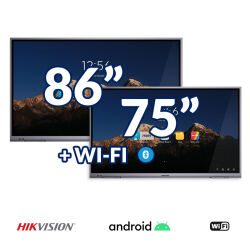 Zestaw Monitor interaktywny HIKVISION 86” 4K + 75″ 4K z Androidem 8.0, WiFi, Bluetooth(Wariant3C)