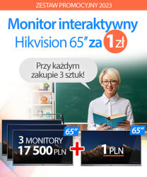 Zestaw 4 x Monitor interaktywny HIKVISION 65” 4K z Androidem 8.0, WiFi, Bluetooth (Wariant1A)
