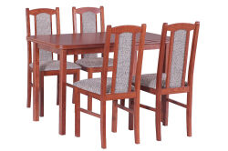 Zestaw 4 os. stół MAX IV + krzesła BOSS VII